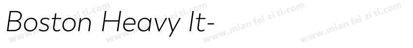 Boston Heavy It字体转换